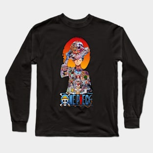 Aesthetic story pirate luffy Long Sleeve T-Shirt